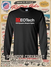 New EOTech Weapon Optics Logo Men's Long Slevee T-Shirt American T-Shirt