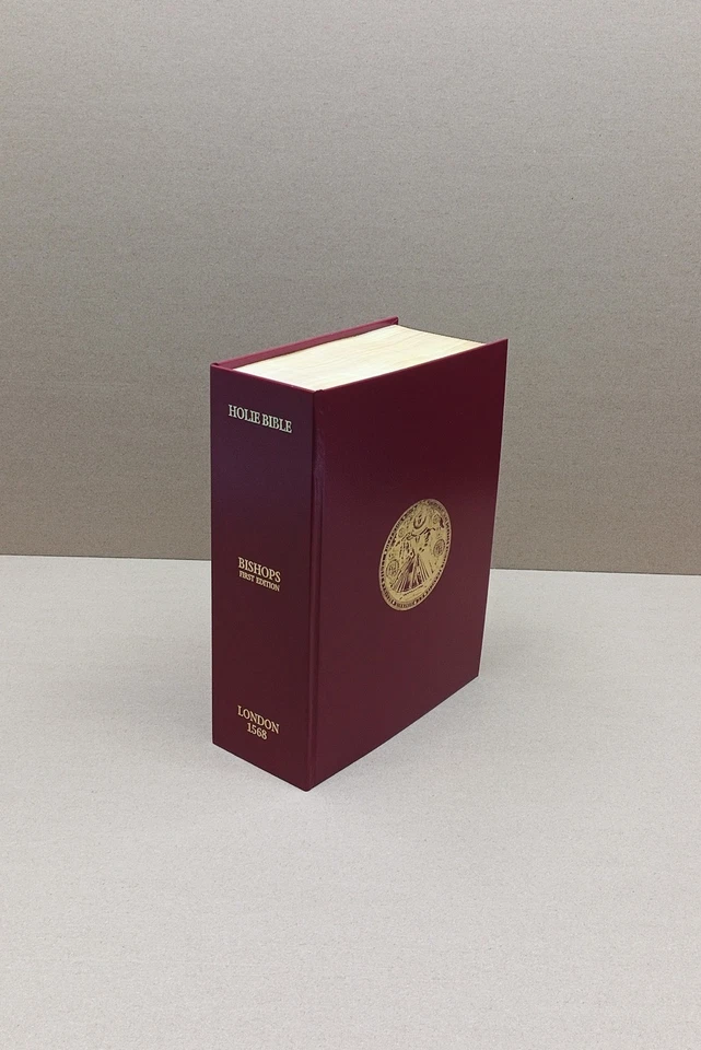 1568 The Bishop's Bible Facsimile Faithful Burgundy Leatherbound Reproduction - Image 2 of 4