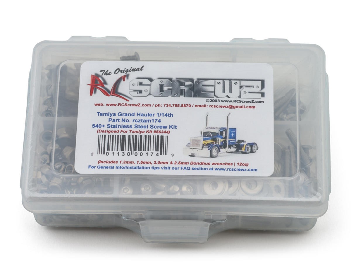 RC Screwz Tamiya Grand Hauler Stainless Steel Screw Kit [RCZTAM174]🌟✨25 Years on eBay! 250,000+ feedback!✨🌟