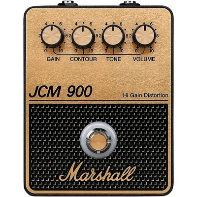 Marshall JCM900 Distortion and Gain Effects Pedal Black and Gold
