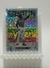 2022 Topps Chrome - Kyle Lewis #102 Black & White Mini-Diamond Refractor