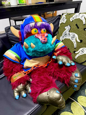 My Pet Monster 1986 Vintage Plush Toy - Complete Accessories Pre-Owned