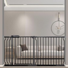 Vothco Extra Wide 62-67" Baby Gate for Stairs Doorways - No Drilling Pressure Mo