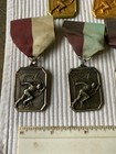 7 Vintage Early 1960s Amateur Bronze Relay/Track Ribbons + Medals — photo 4