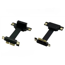 PCI-E 3.0 1X to 1X 90 degree 0.5CM extension cable