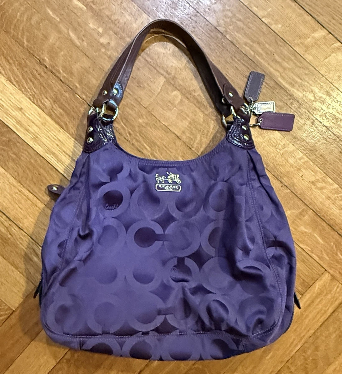 バッグ Coach Madison Maggie Hobo Bag Purple Coach Madison Maggie Purple for sale | eBay