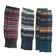 Lucky staryuan Women Set of 3 Wool Knit Leg Warmer Boot Warmer Style 1