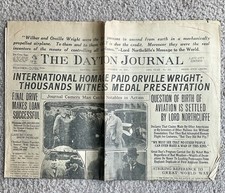 Homage Paid Orville Wright - Oct 28, 1917 The Dayton Journal Newspaper OH