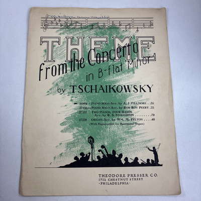 Theme from the Concerto in B-flat minor (Piano Solo) Tschaikowsky 1939
