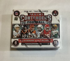 2020 FOOTBALL PANINI CONTENDERS HOBBY BOX 5 AUTOGRAPH CARDS PER BOX BURROW HURTS