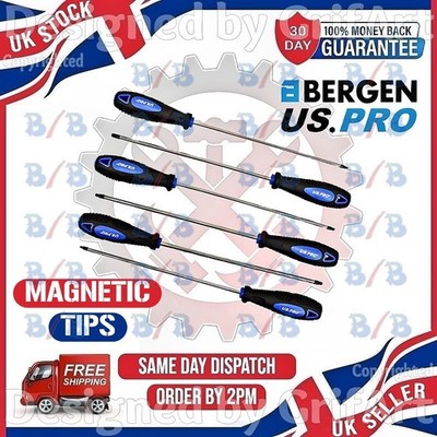 USPRO 6-TEILIGES EXTRA LANGE REICHWEITE STERNSCHRAUBENDREHER-SET TORX ANTRIEB T10-T30 MAGNETISCHE SPITZE