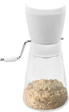 5716 Hand Crank Nut Chopper/Grinder, 7.5 Inches White, Classic Design, Easy to u