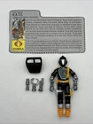 B.A.T.S. V1 GI Joe 1986 100% Complete Hasbro Vintage Action Figure And File Card