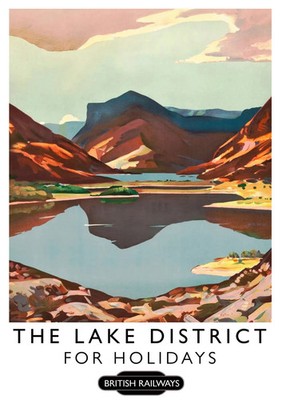 The Lake District British Railways Britain Vintage Travel Poster Print