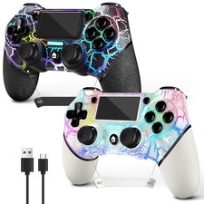 AceGamer 2 Pack for PS4 Controller, Hall Effect Joysticks & Programmable Back...