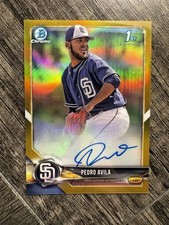 2018 Bowman Chrome Prospect Auto Gold Refractor /50 Pedro Avila #CPA-PA Auto