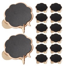  50 Pcs Drinks Menu Board Black Sign for Events Table Food Display Cards