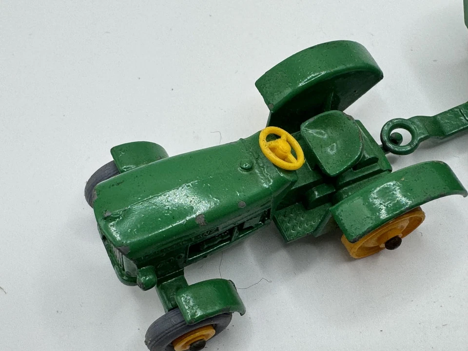 VINTAGE MATCHBOX LESNEY JOHN DEERE LANZ 700 TRACTOR & TRAILER NO.50/51 ENGLAND - Image 4 of 4