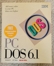 IBM PC DOS Version 6.1 w. 3.5" Diskettes UPGRADE Edition 1993