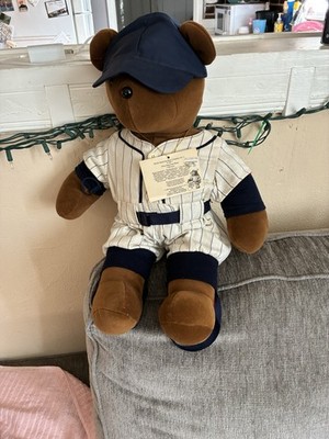 North American Bear Company Bearb Ruth Large 1987 Baseball Bear Stuffed Animal