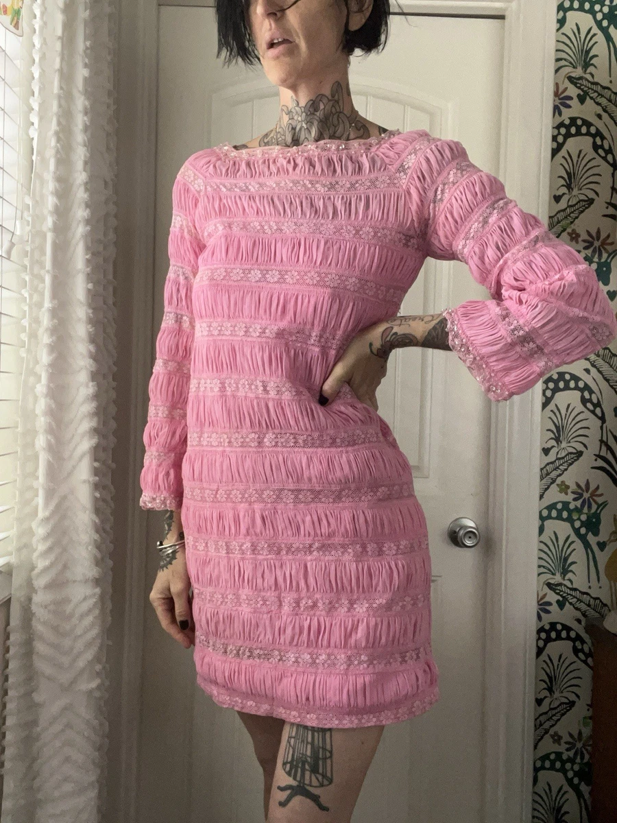strapless open back dress TWIGGY SHIFT DRESS ~ PINK – Orbit the Label main image 1