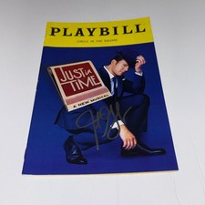 Jonathan Groff Signed Just in Time Musical Playbill