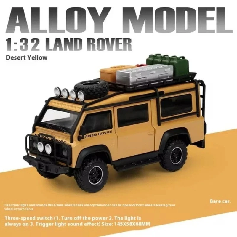 1:32 Land Range Rover Defender Van Alloy Camping Car Model Diecasts Metal Toy - Image 2 of 4