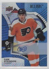 2021-22 Upper Deck Allure Blue Line Auto 28/35 Cam Atkinson #56 Auto 13cs