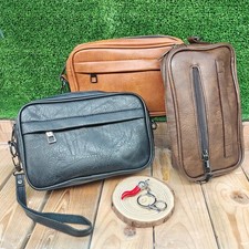 Pochette Pelle Vegana Uomo Donna Borsello a Mano Borsa Da Polso Per iphone smart