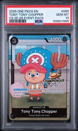 Tony Tony.Chopper (CS 25-26 Event Pack) graded PSA 10 for sale on eBay