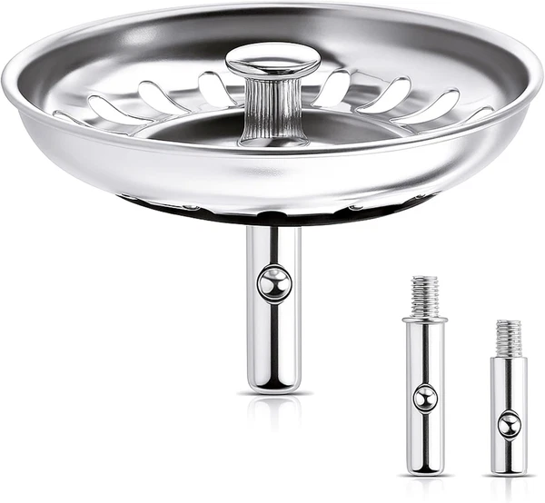 Waschbecken 80 Mm - SiebköRbchen Abflussstopfen Edelstahl Waschbeckensieb – Sie-image
