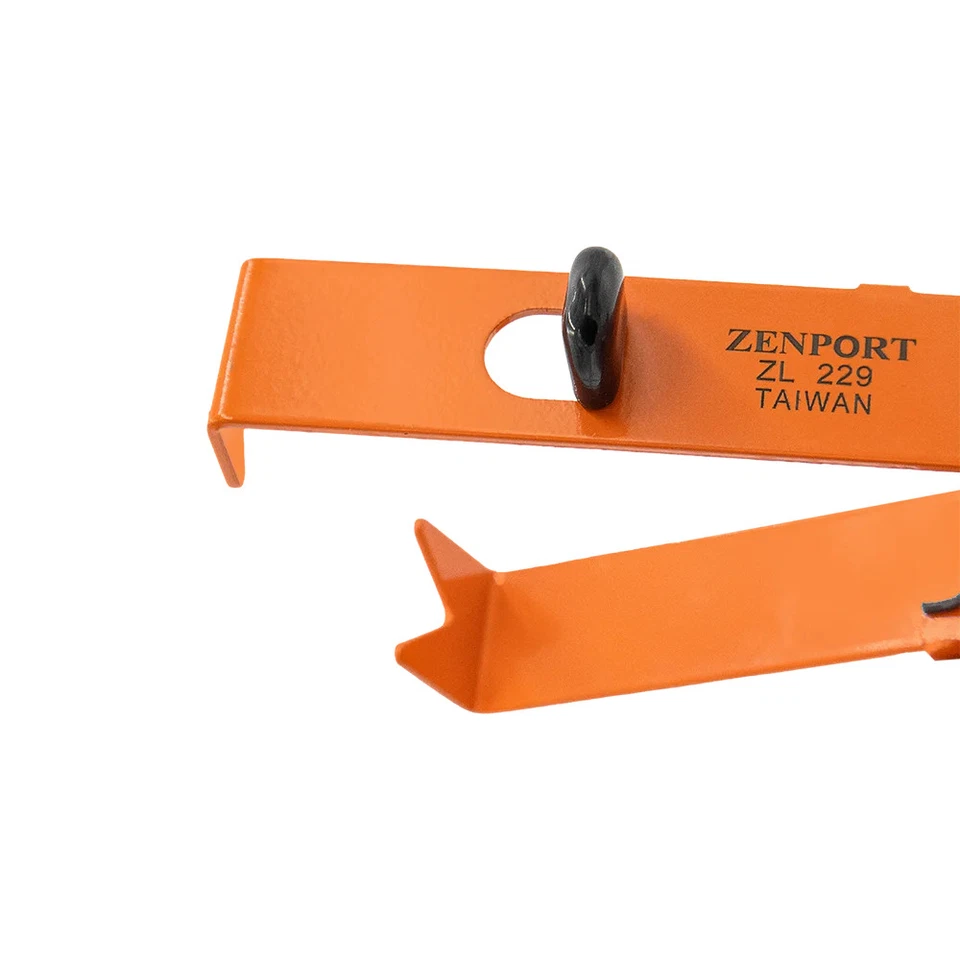 Zenport ZL229 Pelador de espinas y hojas con reposa dedos aislado, naranja - Paquete de 12 Foto 4 de 4