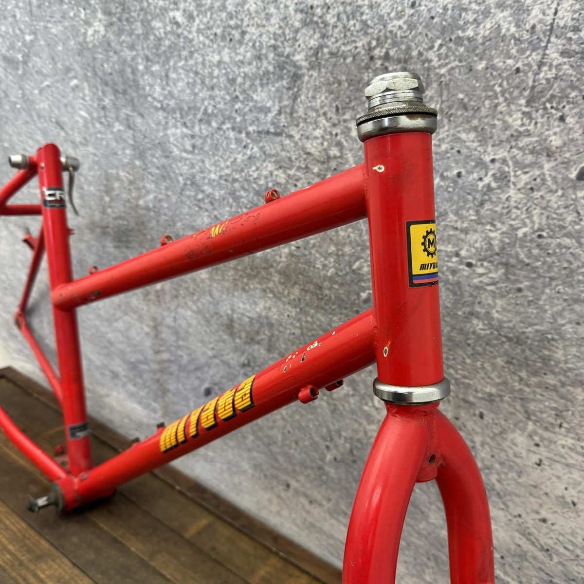 Vintage Miyata Step Through Mountain Bike Frame 17in Red 26in