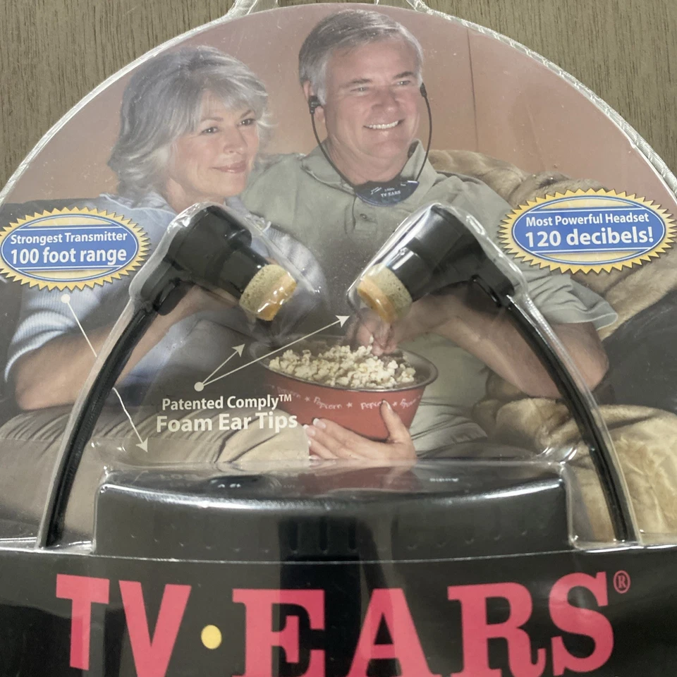 Brand New TV Ears 2.3 MHZ Wireless Headset Headphones TV Hearing Aid System - Image 4 of 4