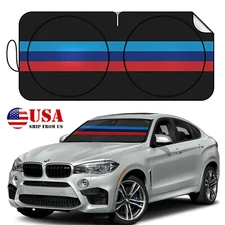 For BMW X1/X3/X5/X6/X7 Front Windshield Foldable Sun Shade Visor UV Protector
