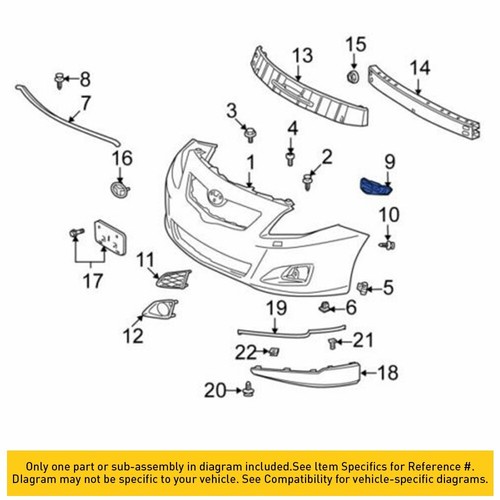 2X For 2009 2010 Toyota corolla Right+Left Side Front Bumper Bracket LH RH Parts - Bild 7 von 12