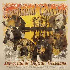 COUNDHOUND COLLECTION LIFE IS  HUNTER COONDOG COON HUNTING #500-A POCKET SHIRT