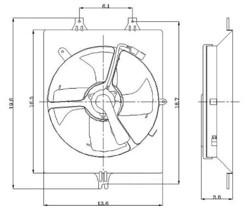 Radiator Fan Assy   Global Parts Distributors   2811418 - Picture 1 of 1