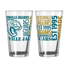 Jacksonville Jaguars Boelter NFL Spirit 16oz Pint Glass (1)
