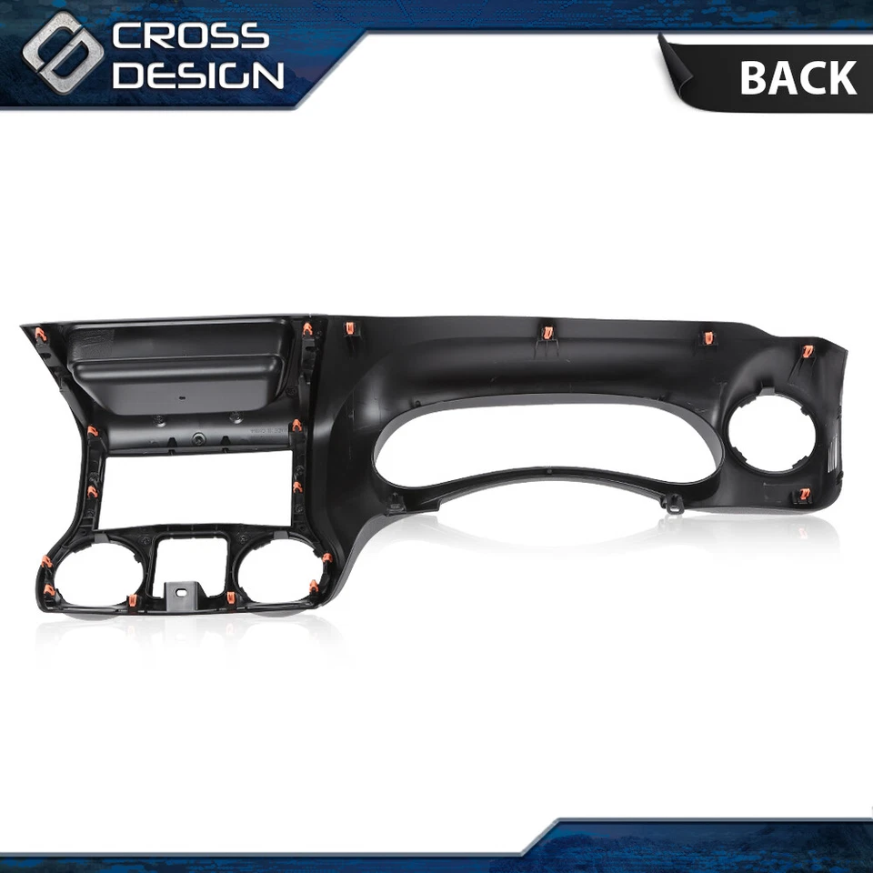 APTO PARA JEEP WRANGLER 2011-2014 TABLERO CUADRO DE INSTRUMENTOS PANEL DE AJUSTE BISEL NEGRO Foto 3 de 4