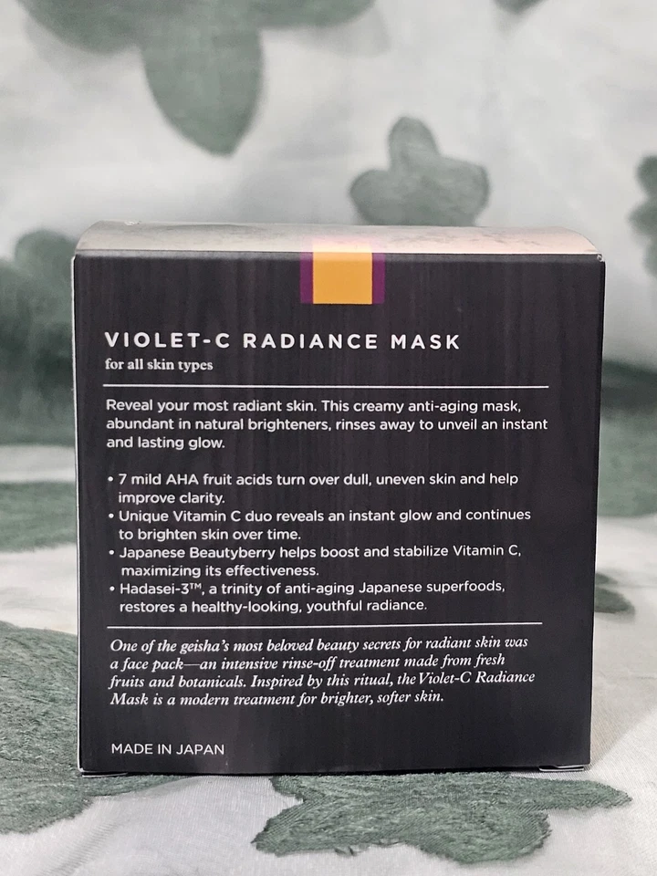 TATCHA~Violet-C Radiance Mask~Brightening Beautyberry + Dual Vitamin C~NEW W BOX - Image 3 of 4