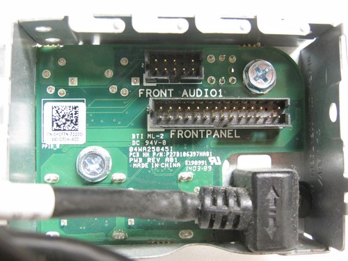 Panneau bouton d'alimentation LED avant USB T3600 T3610 T5600 T5600 T5610 Dell Precision 0H1F7N - Photo 3/4