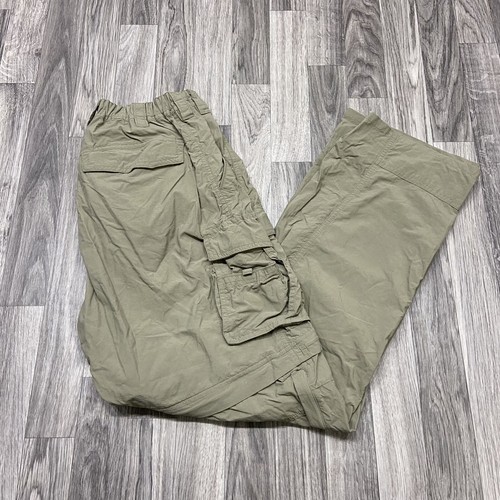 REI High Rise Elastic Waist Straight Leg Beige Cargo Pants Boy's Size Medium - Picture 2 of 11
