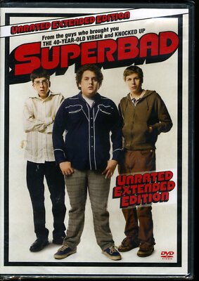 Superbad DVD 2007 Unrated Extended Edition Movie  Brand New & Sealed!