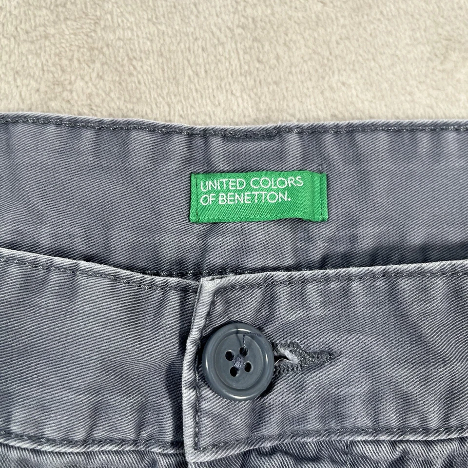 Шорты мужские United Colors Of Benetton размер 38 талия синие выцветшие китайские опрятные - Изображение 2 из 4