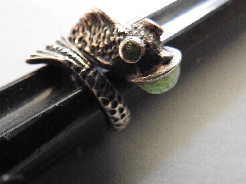 vintage TAXCO MEXICO Sterling Silver bypass FISH RING  Serafin Moctezuma SM