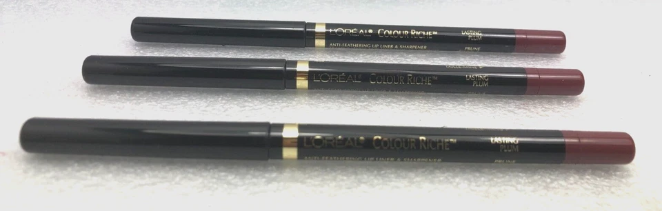 New (3) L'OREAL Colour Riche Anti Feathering Lip Liner - LASTING PLUM - Image 3 of 4