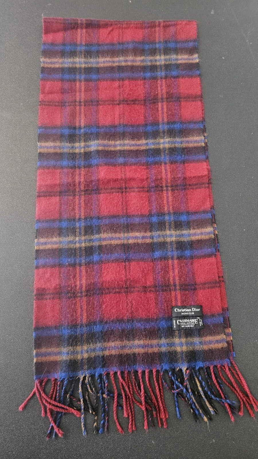 Ancien plaid écharpe Christian Dior Monsieur cachemire acrylique Japon
