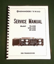 Kenwood TS-520 Service Manual: 11" X 17" Foldout Schematic  Plastic Covers
