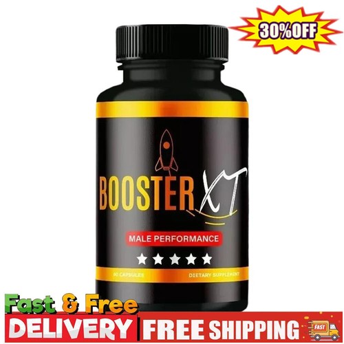 Booster XT Male Capsules to Boost T-Levels for Enhanced Intimate Drive 60ct New